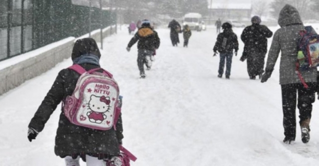 Üç ilçede kar yağışı nedeniyle okullar tatil edildi
